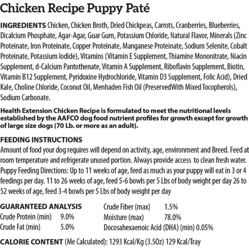 Health Extension Little Cups Chicken & Turkey Recipe Variety Pack Grain-Free Wet Puppy Food -Dog Supplies 259011 PT5. AC SS1800 V1607134640