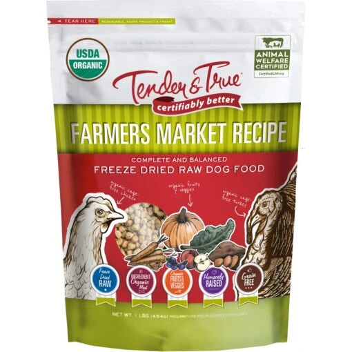 Tender & True Farmers Market Recipe Freeze-Dried Raw Dog Food, 1-lb Bag -Dog Supplies 262705 MAIN. AC SS1800 V1690379121