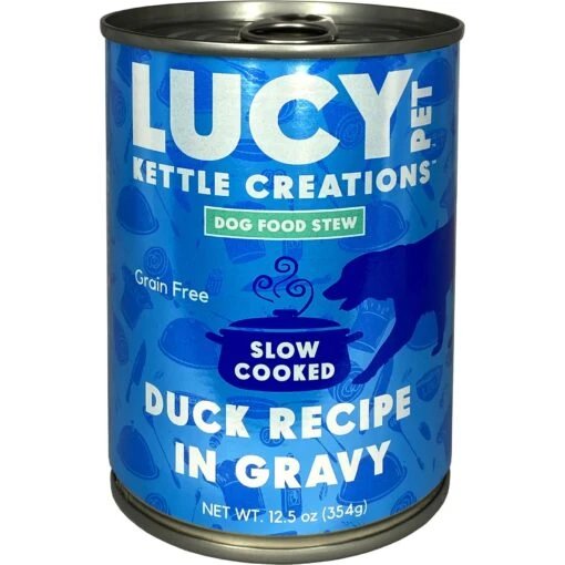 Lucy Pet Products Kettle Creations Duck Recipe In Gravy Wet Dog Food, 12.5-oz Can, Case Of 12 -Dog Supplies 263492 MAIN. AC SS1800 V1607442128