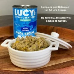 Lucy Pet Products Kettle Creations Duck Recipe In Gravy Wet Dog Food, 12.5-oz Can, Case Of 12 -Dog Supplies 263492 PT2. AC SS1800 V1607474903