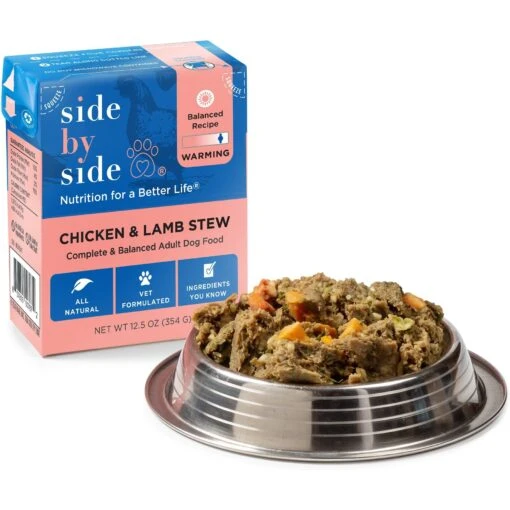 Side By Side Warming Complete & Balanced Chicken & Lamb Stew Wet Dog Food, 12.5-oz Box -Dog Supplies 264984 PT2. AC SS1800 V1611329503