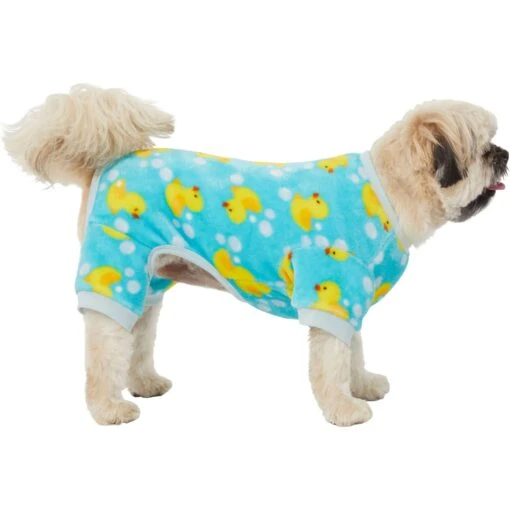 Frisco Dog & Cat Cozy Plush Fleece PJs, Rubber Ducky -Dog Supplies 268465 MAIN. AC SS1800 V1637729815