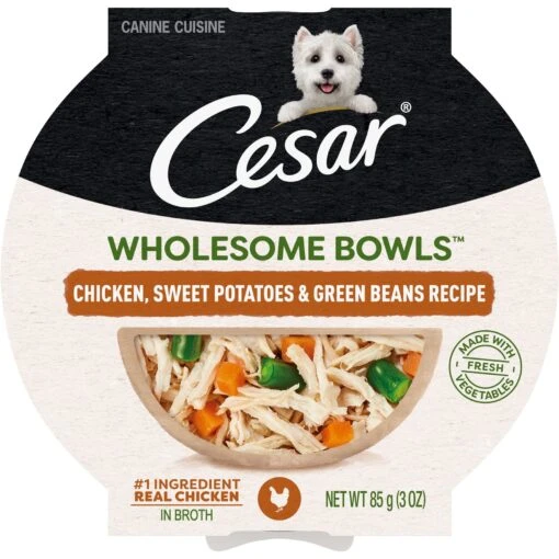 Cesar Wholesome Bowls Chicken, Sweet Potato & Green Beans Recipe Small Breed Adult Wet Dog Food -Dog Supplies 269185 MAIN. AC SS1800 V1695650084