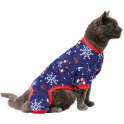 Frisco Snowy Nights Dog & Cat Cozy Polar Fleece PJs -Dog Supplies 276448 PT2. AC SS1800 V1637683010