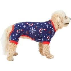 Frisco Snowy Nights Dog & Cat Cozy Polar Fleece PJs -Dog Supplies 276448 PT3. AC SS1800 V1637674030