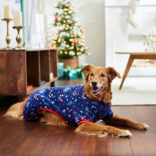 Frisco Snowy Nights Dog & Cat Cozy Polar Fleece PJs -Dog Supplies 276448 PT5. AC SS1800 V1637672189