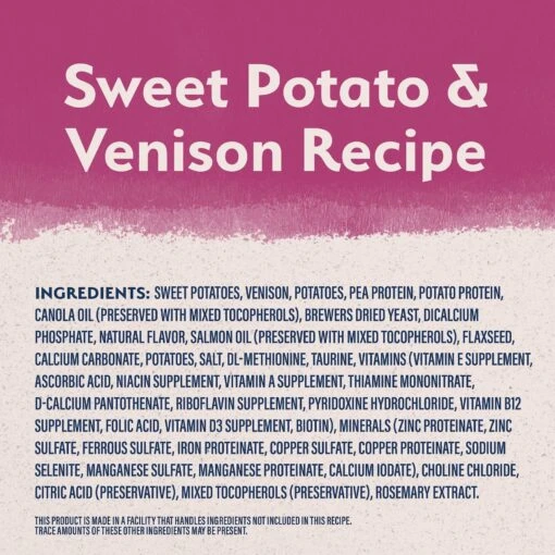 Natural Balance Limited Ingredient Reserve Grain-Free Sweet Potato & Venison Recipe Dry Dog Food -Dog Supplies 280096 PT4. AC SS1800 V1652124126