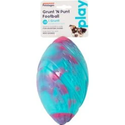 Petstages Grunt N Punt Football Dog Toy, Blue & Pink -Dog Supplies 280174 PT6. AC SS1800 V1636500736