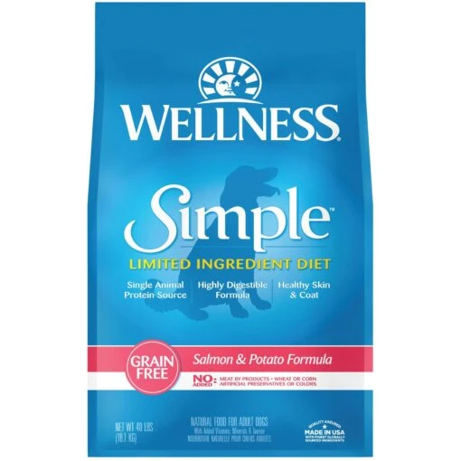 Wellness Simple Limited Ingredient Diet Grain-Free Salmon & Potato Formula Natural Dry Dog Food -Dog Supplies 289609 MAIN. AC SS1800 V1620164249