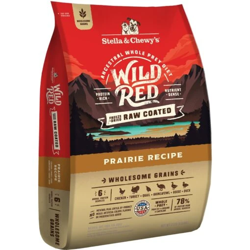 Stella & Chewy's Wild Red Raw Coated Kibble Wholesome Grains Prairie Recipe Dry Dog Food -Dog Supplies 291628 MAIN. AC SS1800 V1619849274