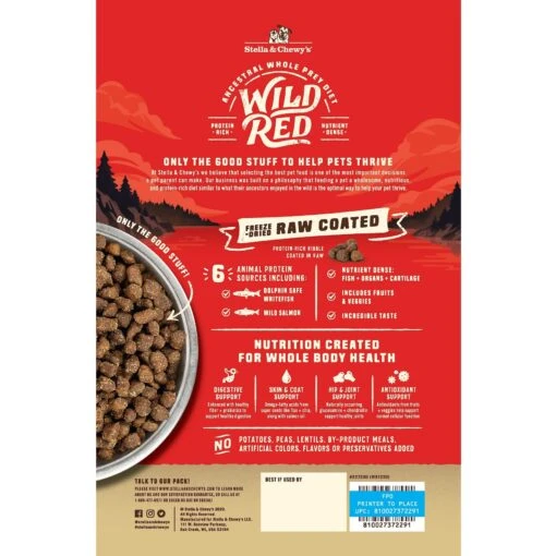 Stella & Chewy's Wild Red Raw Coated Kibble Wholesome Grains Ocean Recipe Dry Dog Food -Dog Supplies 291635 PT1. AC SS1800 V1619847199