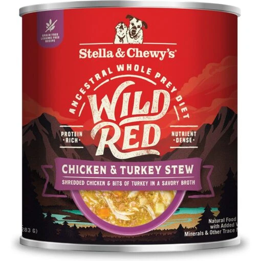 Stella & Chewy's Wild Red Grain-Free Chicken & Turkey Stew Wet Dog Food -Dog Supplies 291649 MAIN. AC SS1800 V1619845989