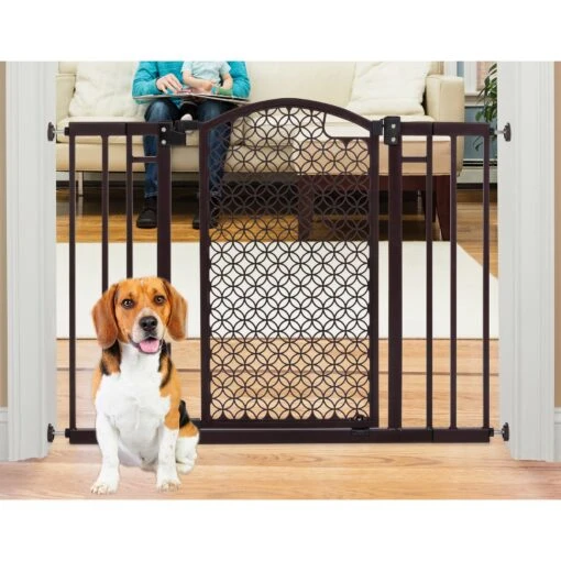 Summer Modern Home Decorative Walk-Thru Dog Gate -Dog Supplies 292155 PT1. AC SS1800 V1626282121