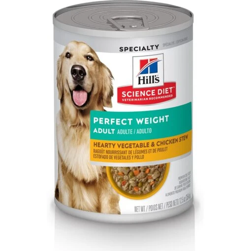 Hill's Science Diet Adult Perfect Weight Chicken Recipe Dry Dog Food & Hill's Science Diet Adult Perfect Weight Hearty Vegetable & Chicken Stew Canned Dog Food -Dog Supplies 293188 PT4. AC SS1800 V1693256245