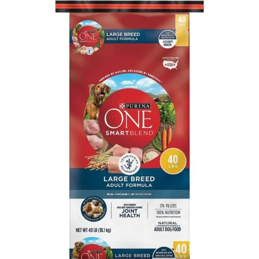 Purina ONE Natural Large Breed +Plus Formula Dry Dog Food & Milk-Bone Original Large Biscuit Dog Treats -Dog Supplies 293546 PT1. AC SS1800 V1620092226