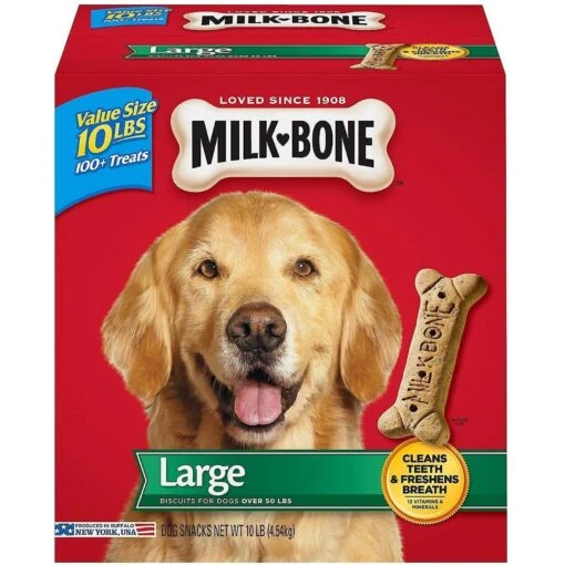 Purina ONE Natural Large Breed +Plus Formula Dry Dog Food & Milk-Bone Original Large Biscuit Dog Treats -Dog Supplies 293546 PT4. AC SS1800 V1620083255