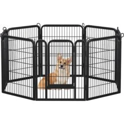 Yaheetech 8-Panel Wire Dog & Cat Exercise Playpen, 26-in W X 32-in H -Dog Supplies 295096 PT2. AC SS1800 V1692212729