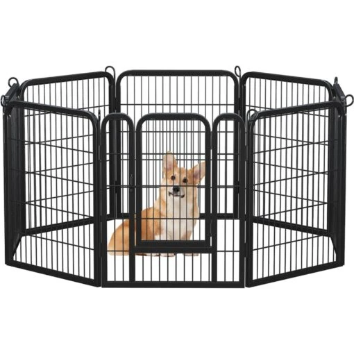 Yaheetech 8-Panel Wire Dog & Cat Exercise Playpen, 26-in W X 32-in H -Dog Supplies 295096 PT2. AC SS1800 V1692212729