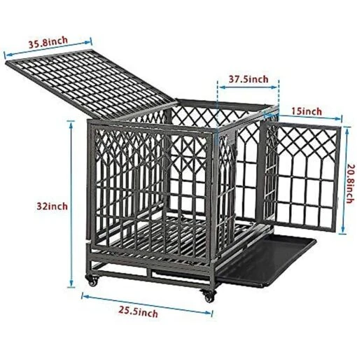 SMONTER Heavy Duty Dog Crate -Dog Supplies 300204 PT1. AC SS1800 V1622122067