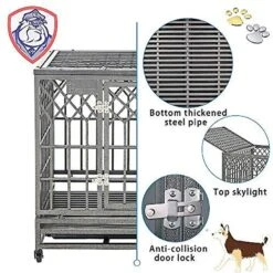 SMONTER Heavy Duty Dog Crate -Dog Supplies 300204 PT4. AC SS1800 V1622122098