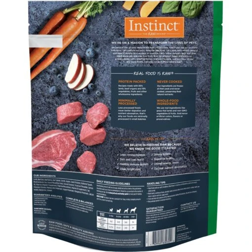 Instinct Bites Lamb Recipe Grain-Free Grass-Fed Raw Frozen Dog Food -Dog Supplies 301673 PT1. AC SS1800 V1668202374