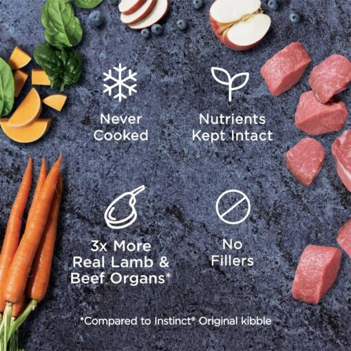 Instinct Bites Lamb Recipe Grain-Free Grass-Fed Raw Frozen Dog Food -Dog Supplies 301673 PT3. AC SS1800 V1668200068