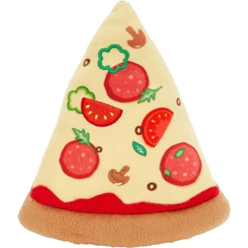 Frisco Pizza Slice Plush Squeaky Dog Toy & Frisco Taco Plush Squeaky Dog Toy -Dog Supplies 302494 PT1. AC SS1800 V1623071546