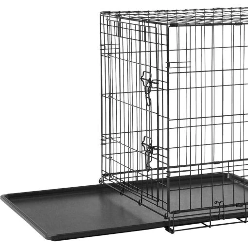 Frisco Fold & Carry Single Door Collapsible Wire Dog Crate & Frisco Premium Extra Large Printed Dog Training & Potty Pads -Dog Supplies 303438 PT1. AC SS1800 V1623040670