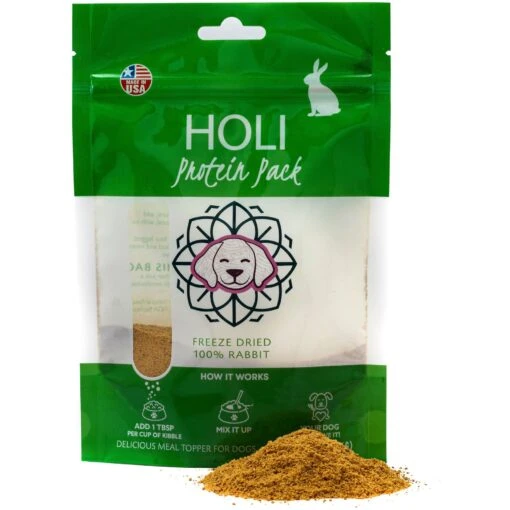 HOLI Rabbit Protein Pack Grain-Free Freeze-Dried Dog Food Topper -Dog Supplies 308505 MAIN. AC SS1800 V1693941226