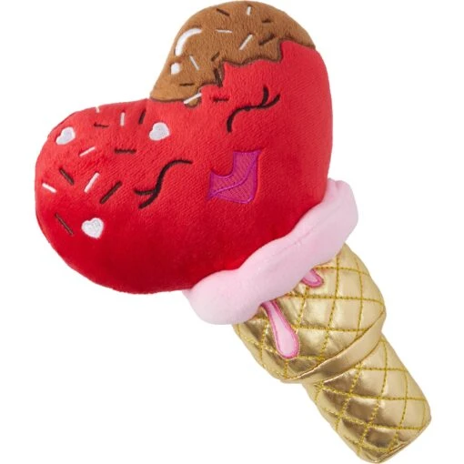 Frisco Valentine Ice Cream Plush Squeaky Dog Toy -Dog Supplies 312895 MAIN. AC SS1800 V1637694156