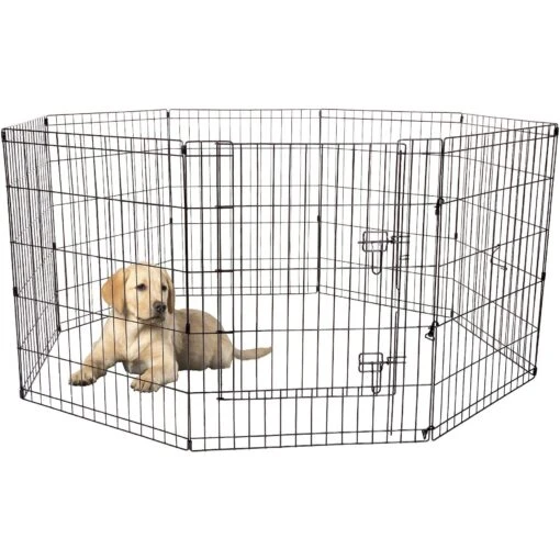 Pet Adobe Folding Puppy Playpen -Dog Supplies 315034 PT1. AC SS1800 V1626388603