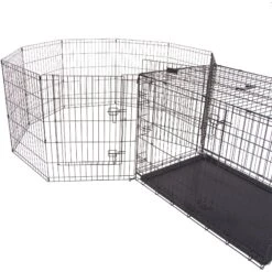 Pet Adobe Folding Puppy Playpen -Dog Supplies 315034 PT2. AC SS1800 V1626390987