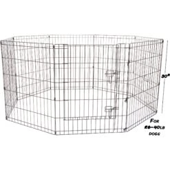 Pet Adobe Folding Puppy Playpen -Dog Supplies 315034 PT5. AC SS1800 V1626389555