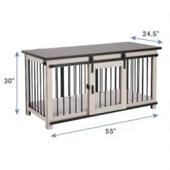 Frisco "Rockford" Dog Crate Credenza & Mat -Dog Supplies 315187 PT3. AC SS1800 V1634217787