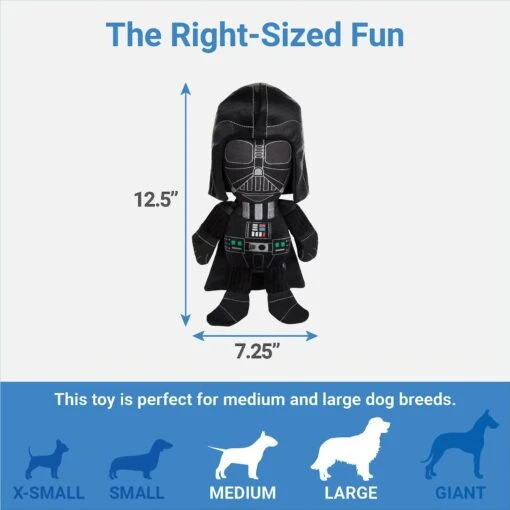 STAR WARS DARTH VADER Plush Squeaky Dog Toy -Dog Supplies 316374 PT1. AC SS1800 V1645204891