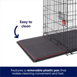 Frisco XX-Large Heavy Duty Enhanced Lock Double Door Wire Dog Crate, Fold & Carry Wire Dog Crate & Mat Kit, 54" -Dog Supplies 318116 PT4. AC SS1800 V1634155019