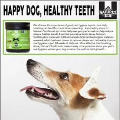 Nature's Diet Toothbrush Systemic Plaque Remover Dry Dog Food Topping, 14.8-oz Jar -Dog Supplies 318153 PT4. AC SS1800 V1628802407