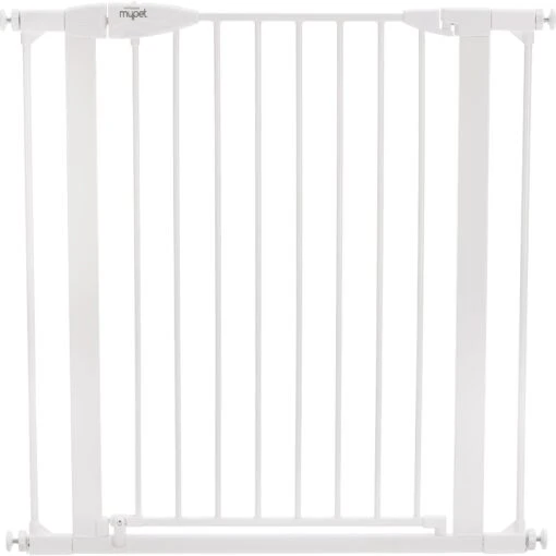 MyPet Tall Happy Tails Walk Thru Dog Gate, 36-in, White -Dog Supplies 319741 PT1. AC SS1800 V1664573254