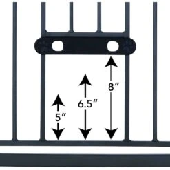 MyPet Wide Deco EasyPass Pet Gate, 30" High - Graphite -Dog Supplies 319743 PT3. AC SS1800 V1635257610