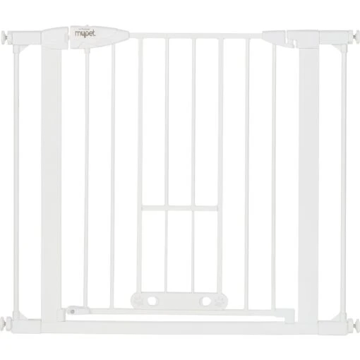 MyPet Wide Walk Through EasyPass Pet Gate, 30" High - White -Dog Supplies 319745 PT1. AC SS1800 V1635741713