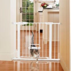 MyPet Wide Walk Through EasyPass Pet Gate, 30" High - White -Dog Supplies 319745 PT3. AC SS1800 V1635257604