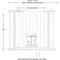 MyPet Wide Walk Through EasyPass Pet Gate, 30" High - White -Dog Supplies 319745 PT4. AC SS1800 V1638489739