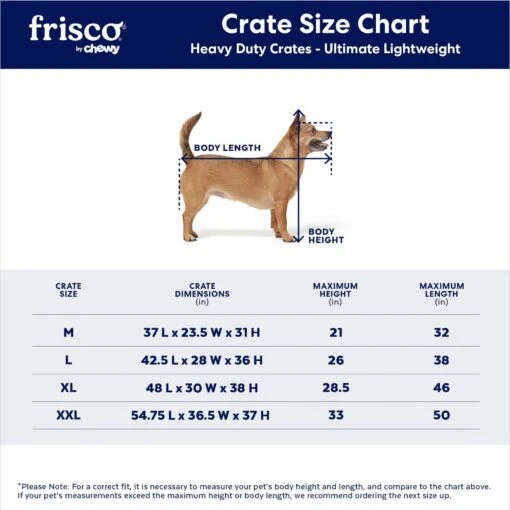 Frisco Ultimate Lightweight Heavy Duty Foldable & Stackable Steel Metal Single Door Dog Crate -Dog Supplies 326416 PT2. AC SS1800 V1645739508