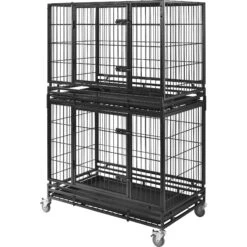 Frisco Ultimate Lightweight Heavy Duty Foldable & Stackable Steel Metal Single Door Dog Crate -Dog Supplies 326416 PT5. AC SS1800 V1646859692