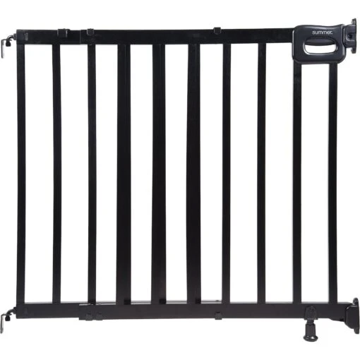 Summer Deluxe Stairway Simple To Secure Wooden Dog Gate, Black -Dog Supplies 330845 MAIN. AC SS1800 V1632799619