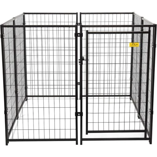 Coziwow By Jaxpety 47-in Metal Outdoor Dog Kennel Playpen, Black, 4.9 X 4.9 X 3.9 -ft -Dog Supplies 330941 PT2. AC SS1800 V1668900887