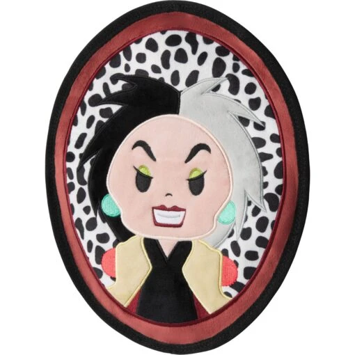 Disney Villains Cruella De Vil Flat Plush Squeaky Dog Toy -Dog Supplies 344469 MAIN. AC SS1800 V1657657086