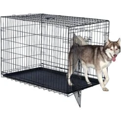 Pet Adobe Portable Folding Wire Dog Crate -Dog Supplies 345018 PT3. AC SS1800 V1637284960