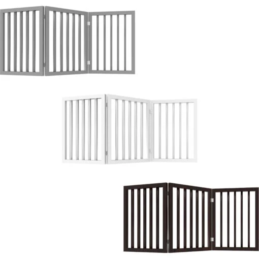 Pet Adobe Freestanding 3-Panel Wood Dog Gate -Dog Supplies 345106 PT5. AC SS1800 V1637279901