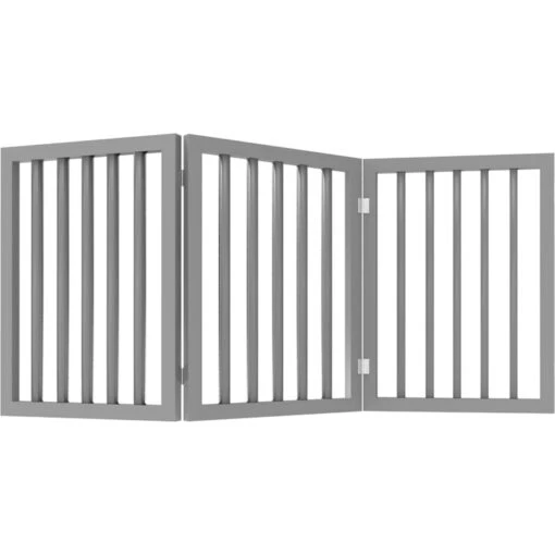 Pet Adobe Freestanding 3-Panel Wood Dog Gate -Dog Supplies 345106 PT7. AC SS1800 V1637284347